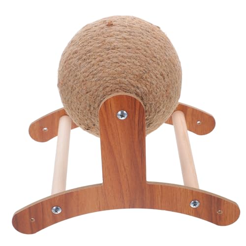 SEWOART Kratzball Für Katzen: Natürliches Sisal-kratzspielzeug Mit Holzsockel, Kratzbaum Für Kätzchen, Für Kleine Haustiere Im Innenbereich, Interaktives Trainings- Und Übungskratzgerät SEWOART Kratzball Für Katzen: Natürliches Sisal-kratzspielzeug Mit Holzsockel, Kratzbaum Für Kätzchen, Für Kleine Haustiere Im Innenbereich, Interaktives Trainings- Und Übungskratzgerät von SEWOART