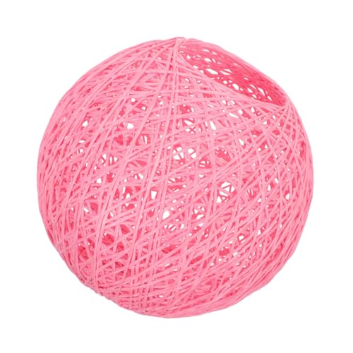 SEWOART Kreativer Rattan Lampenschirm Kugelform Deckenlampe und Stehlampe Abdeckung Naturmaterial Einfach Installation Boho Dekoration Wohnzimmer Schlafzimmer von SEWOART