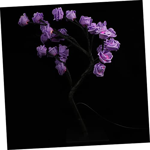 SEWOART LED Rosenbaum Tischlampe mit Dimmbarem USB Nachtlicht Dekorative LED Blumenlampe aus Langlebigem für Schlafzimmer und Wohnzimmer Romantische Ambientebeleuchtung von SEWOART