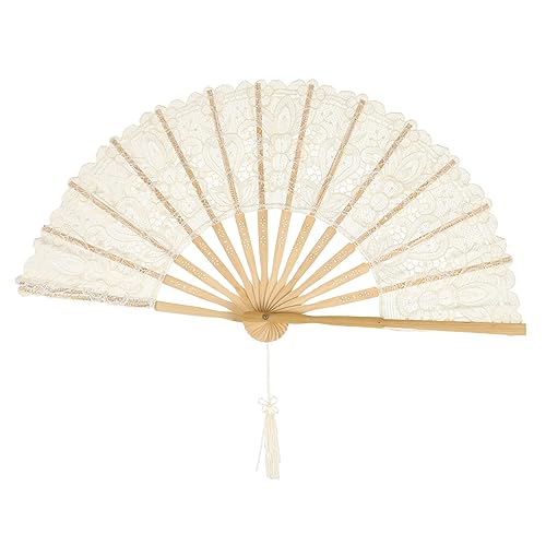 SEWOART Lace Handfächer für Hochzeiten Eleganter Faltfächer Spitze mit Bambusrahmen Handgemacht für Braut und Trauzeugin Dekorative Accessoires für Hochzeitsfeiern SEWOART Lace Handfächer für Hochzeiten Eleganter Faltfächer Spitze mit Bambusrahmen Handgemacht für Braut und Trauzeugin Dekorative Accessoires für Hochzeitsfeiern von SEWOART
