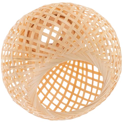 SEWOART Lampenschirm Handgefertigt Vintage Design Deckenleuchte Lampenabdeckung Naturmaterial Für Schlafzimmer Wohnzimmer Rustikaler Stil SEWOART Lampenschirm Handgefertigt Vintage Design Deckenleuchte Lampenabdeckung Naturmaterial Für Schlafzimmer Wohnzimmer Rustikaler Stil von SEWOART