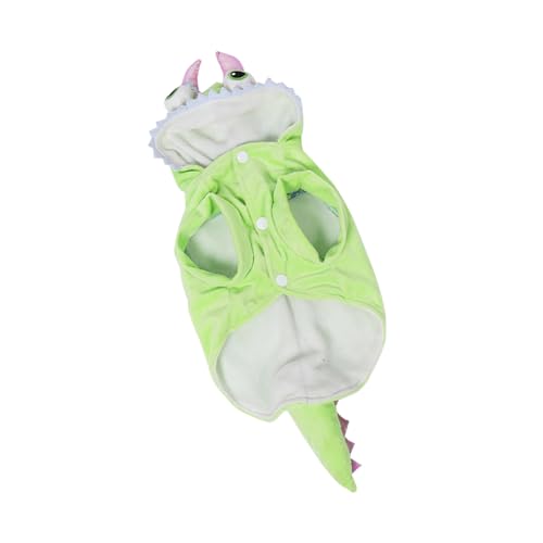 SEWOART Lustiges Dinosaurier Haustierkostüm Hoodie für Kleine Hunde und Katzen Bequemes Cosplay Outfit für Rollenspiele Partys Halloween und Festivals von SEWOART