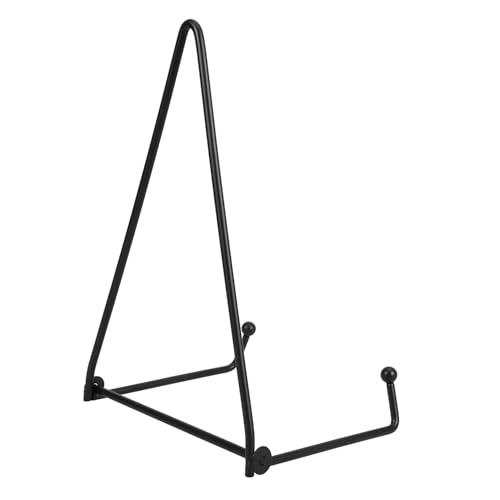 SEWOART Metall Displayhalter Stabiler Wandhalter Vielseitig für Teller Kunstwerke Bücher Schwarz Mittelgroß von SEWOART