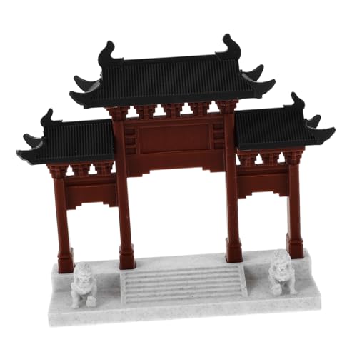 SEWOART Miniatur Chinesischer Pavillon Modell Traditionelles Asiatisches Gartenornament Detailreiche Zen-Garten Figur Vielseitig für Bonsai Fischbecken-Dekoration und Mikrolandschaften von SEWOART