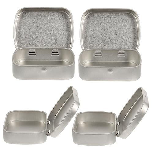 SEWOART Kleine Blechdose Mit Deckel Metall-schmuckbox Leere Süßigkeiten-aufbewahrungsbox Rechteckige Teeblatt-dose SEWOART Kleine Blechdose Mit Deckel Metall-schmuckbox Leere Süßigkeiten-aufbewahrungsbox Rechteckige Teeblatt-dose von SEWOART
