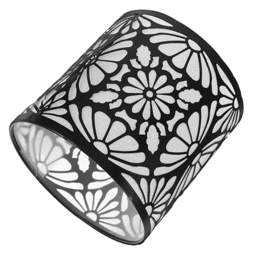 SEWOART Moderner Metall lampenschirm aus Stahl Hohles Design für Deckenleuchte Dekorativer Lampenschirm mit Fassung Langlebig und Sicher für Schlafzimmer und Wohnräume von SEWOART