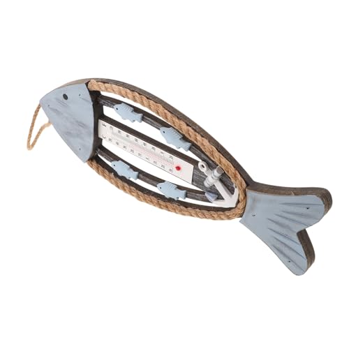 SEWOART Nautische Fischform Thermometer Fischgräte Temperaturmesser Wetterfeste Wanddeko für Garten Terrasse Wohnzimmer Rustikales Wandbild SEWOART Nautische Fischform Thermometer Fischgräte Temperaturmesser Wetterfeste Wanddeko für Garten Terrasse Wohnzimmer Rustikales Wandbild von SEWOART