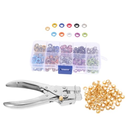 SEWOART Ösenzangen mit Aufbewahrungsbox Teiliges Metallösen Werkzeug für Planen Stoffe Leder Handliche Lochzange mit Automatischer Rückstellung Vielseitig für Banner Vorhänge Zelte Leicht SEWOART Ösenzangen mit Aufbewahrungsbox Teiliges Metallösen Werkzeug für Planen Stoffe Leder Handliche Lochzange mit Automatischer Rückstellung Vielseitig für Banner Vorhänge Zelte Leicht von SEWOART