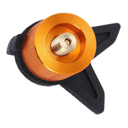 SEWOART Outdoor Gas Stove Adapter Flachgas mit Halterung Kompakter Camping Gaskocher Adapter Langlebiger Metallanschluss für Gaskartuschen für Outdoor Aktivitäten von SEWOART