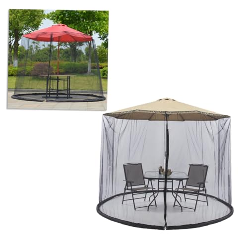 SEWOART Patio Sonnenschirm mit Moskitonetz Faltbare Leicht zu Installierende Insektenschutz-abdeckung mit Sonnenschutz Atmungsaktives Mesh für Garten Terrasse Outdoor Schwarz SEWOART Patio Sonnenschirm mit Moskitonetz Faltbare Leicht zu Installierende Insektenschutz-abdeckung mit Sonnenschutz Atmungsaktives Mesh für Garten Terrasse Outdoor Schwarz von SEWOART
