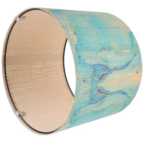 SEWOART Pendelleuchte Lampenschirm mit Marmorstruktur Leichter Lampenüberzug Rustikales Design Einfache Montage Schützender Lampenschirm für Wohnzimmer und Hotel Dekorative Hängeleuchte von SEWOART