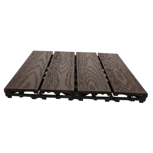 SEWOART Plastik Interlocking Terrassenfliesen Rutschfeste Balkonfliesen für Garten und Patio Witterungsbeständig Einfach zu Verlegen Langlebig und Stabil für und Außenbereiche Geeignet von SEWOART