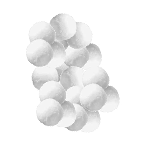SEWOART Pool-Filterkugel Filterreiniger Filtration beseitigen Schwimmbad Filterbecken filteranlage für pool filterballs für pool Poolfiltersystem Filterkugeln ölabsorbierender Ball Weiß von SEWOART