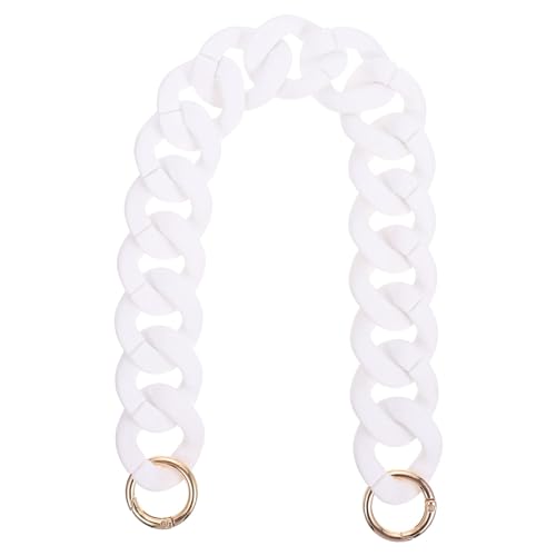SEWOART Resin Bag Chain für Handtasche Stilvolle DIY Handtaschenkette Langlebig und Leicht als Umhängegurt oder Geeignet in Weiß von SEWOART
