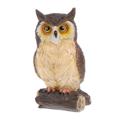 SEWOART Resin Eule Statue Wetterbeständig Dekorative Gartenfigur für Tisch Regal Büro und Schlafzimmer Stabile Flache Basis Vielseitige Deko für Indoor und Outdoor SEWOART Resin Eule Statue Wetterbeständig Dekorative Gartenfigur für Tisch Regal Büro und Schlafzimmer Stabile Flache Basis Vielseitige Deko für Indoor und Outdoor von SEWOART