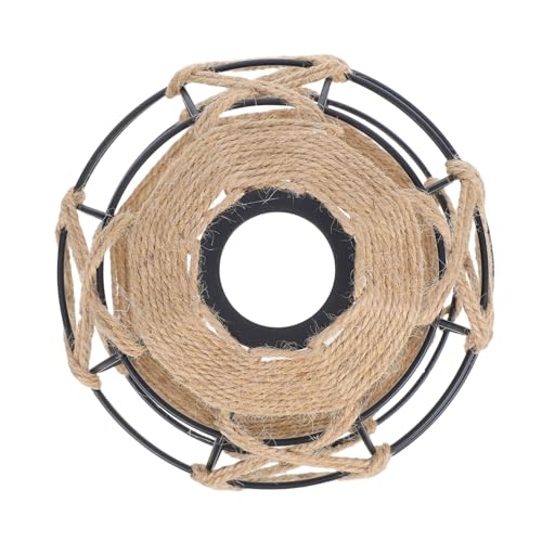 SEWOART Retro Eisen Rattanschirm für Tisch und Pendelleuchten Robuste Handgefertigte Beleuchtung für Cafés Bars und Essbereiche von SEWOART