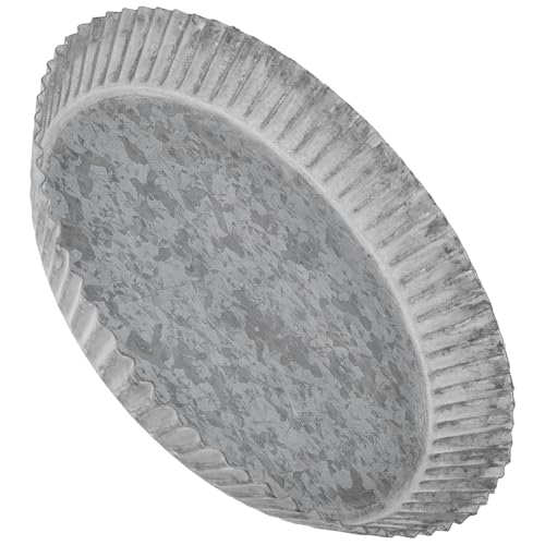 SEWOART Runder Pflanzenteller Metall Vintage Blumentopfuntersetzer Robust und Langlebig als Wasserauffangschale für Zimmerpflanzen Mittlere Gartenzubehör SEWOART Runder Pflanzenteller Metall Vintage Blumentopfuntersetzer Robust und Langlebig als Wasserauffangschale für Zimmerpflanzen Mittlere Gartenzubehör von SEWOART