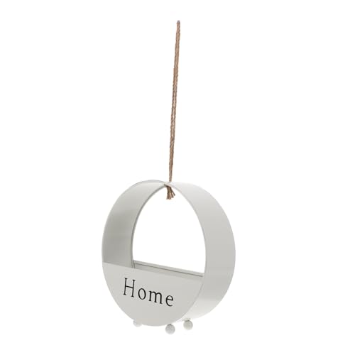 SEWOART Runder Wand Blumentopf Hochwertigem Eisen Minimalistischer Hängender Pflanzkübel für Indoor Dekoration Stabiler Pflanzbehälter für Wohnzimmer und Balkon Weiß Platzsparend und SEWOART Runder Wand Blumentopf Hochwertigem Eisen Minimalistischer Hängender Pflanzkübel für Indoor Dekoration Stabiler Pflanzbehälter für Wohnzimmer und Balkon Weiß Platzsparend und von SEWOART