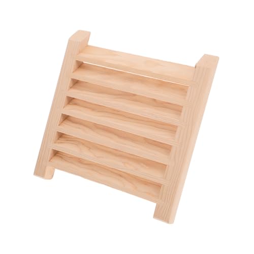 SEWOART Sauna Lüftungsgitter Holz Ventilationslamellen für Dampfbad Verstellbar Einfache Montage Verbesserte Luftzirkulation Vielseitiges Sauna Zubehör für Privaten Saunaraum von SEWOART