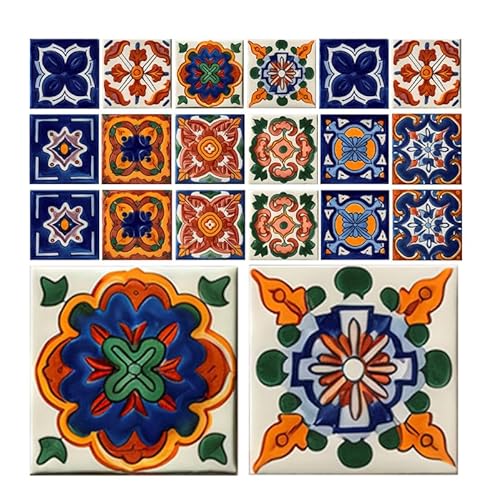 SEWOART Selbstklebende Mexikanische Fliesenaufkleber 20 Stück Zum Aufkleben Wandtattoos Badezimmerfliesenaufkleber Pvc-material Heimdekoration SEWOART Selbstklebende Mexikanische Fliesenaufkleber 20 Stück Zum Aufkleben Wandtattoos Badezimmerfliesenaufkleber Pvc-material Heimdekoration von SEWOART