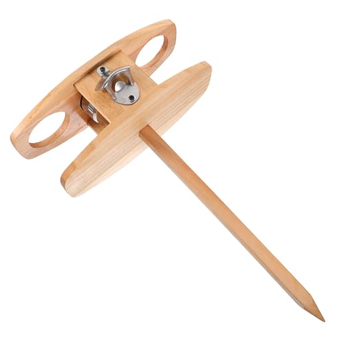 SEWOART Faltbarer Runder Tisch Tragbarer Holztisch Serviertisch Für Zuhause Klappbarer Weintisch Mit Ausreichend Stauraum von SEWOART