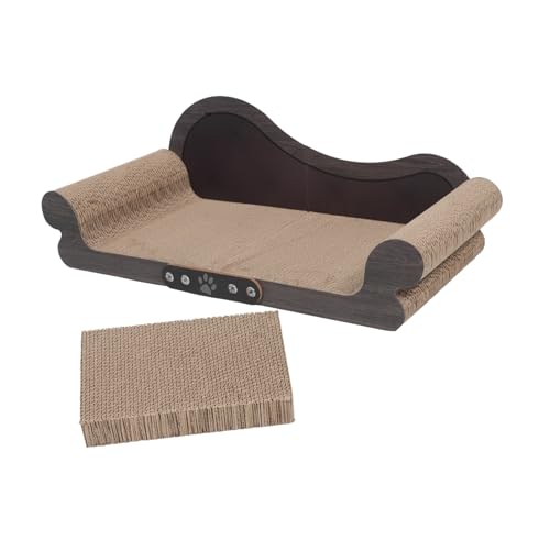 SEWOART Sofa-förmiges Katzen-kratzbrett aus Welligem Papier Robust und Schadstofffrei Verhindert Kratzspuren an Möbeln Modernes Design für Indoor-kätzchen Einfache Installation Stilvolle SEWOART Sofa-förmiges Katzen-kratzbrett aus Welligem Papier Robust und Schadstofffrei Verhindert Kratzspuren an Möbeln Modernes Design für Indoor-kätzchen Einfache Installation Stilvolle von SEWOART
