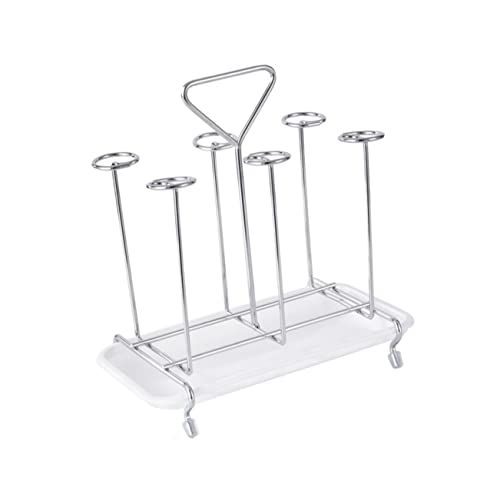 SEWOART Stabiler Becherhalter aus Eisen mit Quadratischer Basis Schnelltrocknendes Abtropfgestell für Gläser und Tassen Platzsparender Organizer für Küche und Arbeitsplatte als von SEWOART