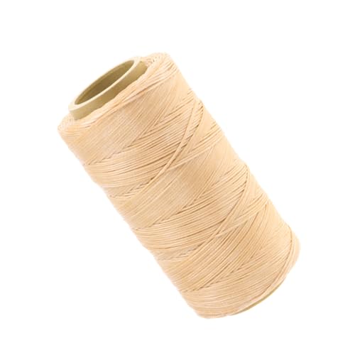 SEWOART Stickgarn Faden zur Schmuckherstellung Nähgarn Nähmaschinenfaden leder handwerk faden Schuhreparaturfaden flache Wachslinie gewachste Linie Hand nähen Spule Schnur Naht 150d von SEWOART