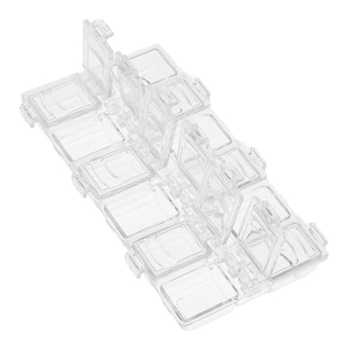 SEWOART Transparente Aufbewahrungsbox mit Fächern für Nagelkunst Zubehör Acryl Organizer für Perlen Charms und Kleine Dekorationen Stapelbarer Nail Box Organizer Klarer Sortierbehälter SEWOART Transparente Aufbewahrungsbox mit Fächern für Nagelkunst Zubehör Acryl Organizer für Perlen Charms und Kleine Dekorationen Stapelbarer Nail Box Organizer Klarer Sortierbehälter von SEWOART