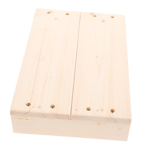 SEWOART Holz-fußhocker Für Schlafzimmer Fußstütze Aus Holz Schreibtisch Tritthocker Für Hohe Betten Für Innen Und Außenbereich Bettstufen Mit 4 Aufklebern von SEWOART