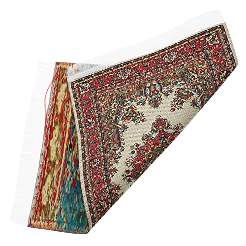 SEWOART Türkisches Design Dekorative Miniatur Matte für Mini Haus Boho Stil Kleines Wohnaccessoire für Kinderzimmer und Fotografie von SEWOART