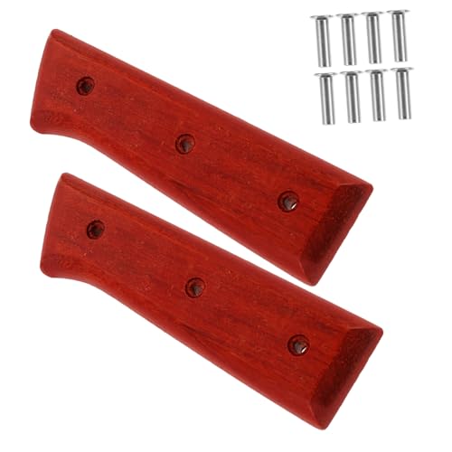 SEWOART Vegetable Cutter Handle Hochwertigem Holz Ergonomischer Ersatzgriff mit Nieten Verschleißfest und Leicht Küchenmesser Zubehör für Komfortables Schneiden von SEWOART