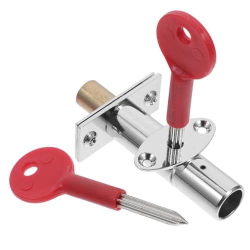 SEWOART Vielseitiges Einsteck Zylinderschloss mit Polierter Oberfläche Robust und Verschleißfest Einfache Installation Geeignet für Brandschutztüren und Rohrbrunnen Inklusive Schlüssel von SEWOART