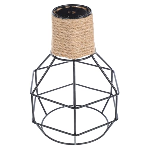 SEWOART Vintage Boho Lamp Shade Jute Wrapped Eisen Industrial Stil Bulb Cage Deckenleuchte Lampenschirm Rustikaler Metall Schutz Für Hängelampe Ersatz SEWOART Vintage Boho Lamp Shade Jute Wrapped Eisen Industrial Stil Bulb Cage Deckenleuchte Lampenschirm Rustikaler Metall Schutz Für Hängelampe Ersatz von SEWOART