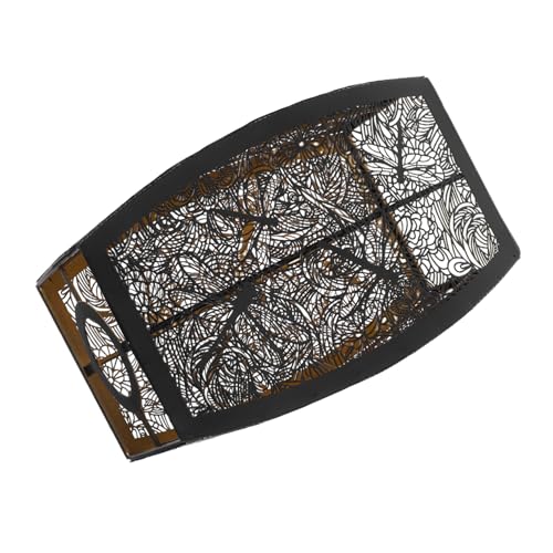 SEWOART Vintage Metall Lampenschirm Ersatz für Pendelleuchte Hohleisen Lampenschirm Abdeckung für Wohnzimmer Esszimmer Heimdekoration Schwarz SEWOART Vintage Metall Lampenschirm Ersatz für Pendelleuchte Hohleisen Lampenschirm Abdeckung für Wohnzimmer Esszimmer Heimdekoration Schwarz von SEWOART