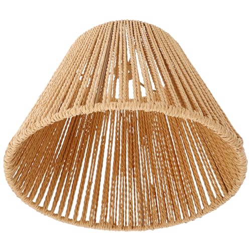 SEWOART Vintage Rattan Lampenschirm Boho für Tischlampen Handgewebter Lampenschirm im Minimalistischen Design für Gemütliche Passend für Standardlampenfassungen für Verschiedene SEWOART Vintage Rattan Lampenschirm Boho für Tischlampen Handgewebter Lampenschirm im Minimalistischen Design für Gemütliche Passend für Standardlampenfassungen für Verschiedene von SEWOART