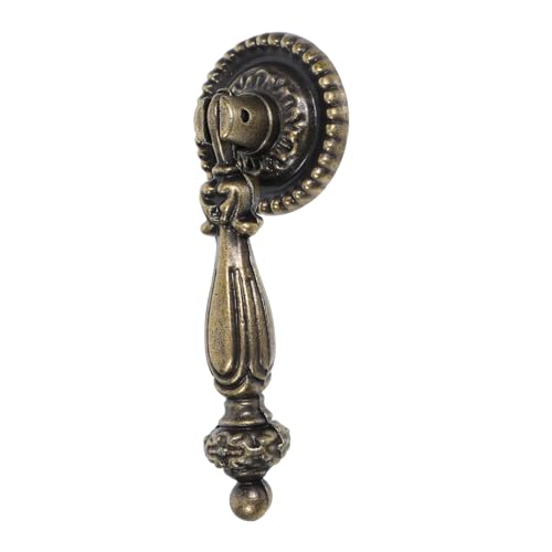 SEWOART Vintage Zinklegierung Schubladengriff Antik Stil Rund Einzelloch Möbelgriff für Küchenschrank Kommode Kleiderschrank Installieren Langlebig Elegant von SEWOART
