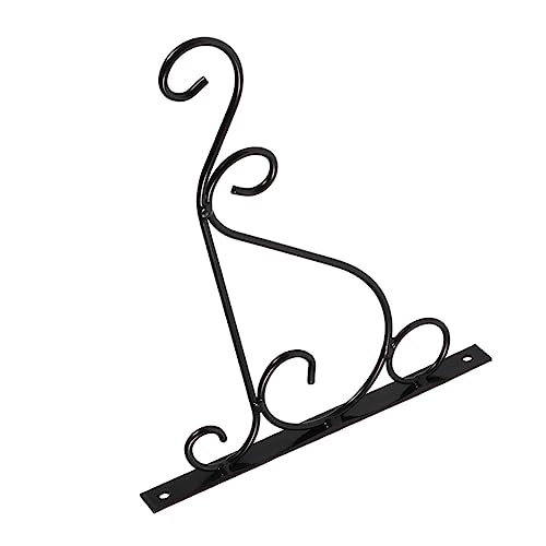 SEWOART Wandhalterung Hochwertigem Eisen Kleine Schwarze Blumenampel Haken Stabiler Wandhaken zum Einhängen von Blumentöpfen und Pflanzkörben Platzsparend Langlebig für Garten und SEWOART Wandhalterung Hochwertigem Eisen Kleine Schwarze Blumenampel Haken Stabiler Wandhaken zum Einhängen von Blumentöpfen und Pflanzkörben Platzsparend Langlebig für Garten und von SEWOART