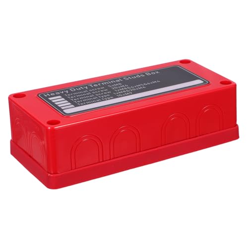 SEWOART Wasserdichte Fach Verteilerbox Bus Bar mit Abdeckung Robuste Stromverteilung für Automotive Wohnmobil und Lkw Wetterfeste Langlebige Anschlussklemmenbox für Hochstromsysteme von SEWOART