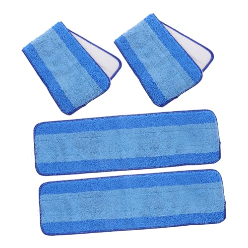 SEWOART 4stücke Wiederverwendbare Mopp Refill Pads Ersatz Faser Mopp Pad Kompatibel Für Bona Maschinenwaschbar Und Schnelltrocknend Für Holzböden Fliesen Und Marmor von SEWOART