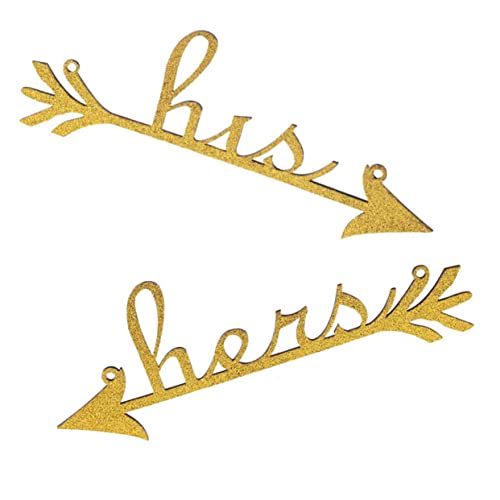 SEWOART Wohnkultur Goldschild für Sie und Ihn für den Hochzeitstisch stühle Hochzeitsdekoration wedding gift Esstisch Golddekor Stuhl Zeichen Obst Wandbehang Wandschmuck das Banner Braut von SEWOART