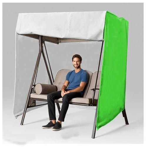 Abdeckung Hollywoodschaukel 3 Sitzer Waterproof，Windproof, UV-Resistant, Heavy Duty Dach Für Schaukel für Rasen, Garten, Party von SEXIPLEXIX