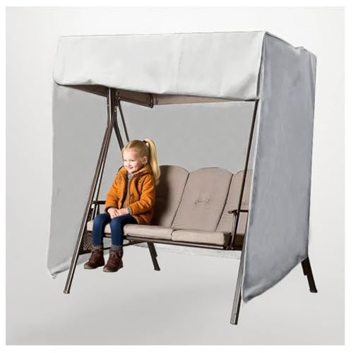 Hollywoodschaukel Abdeckung 3 Sitzer Waterproof，Windproof, UV-Resistant, Heavy Duty Für Hollywoodschaukeln Dachbezug für Rasen, Garten, Party von SEXIPLEXIX