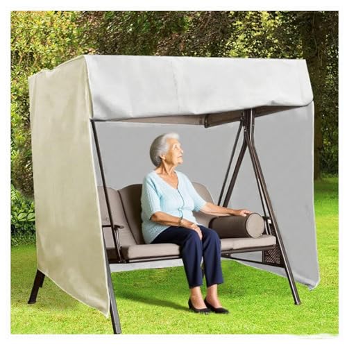 Hollywoodschaukel Abdeckung Waterproof，Windproof, UV-Resistant, Heavy Duty Abdeckplane Hollywoodschaukel für Rasen, Garten, Party von SEXIPLEXIX