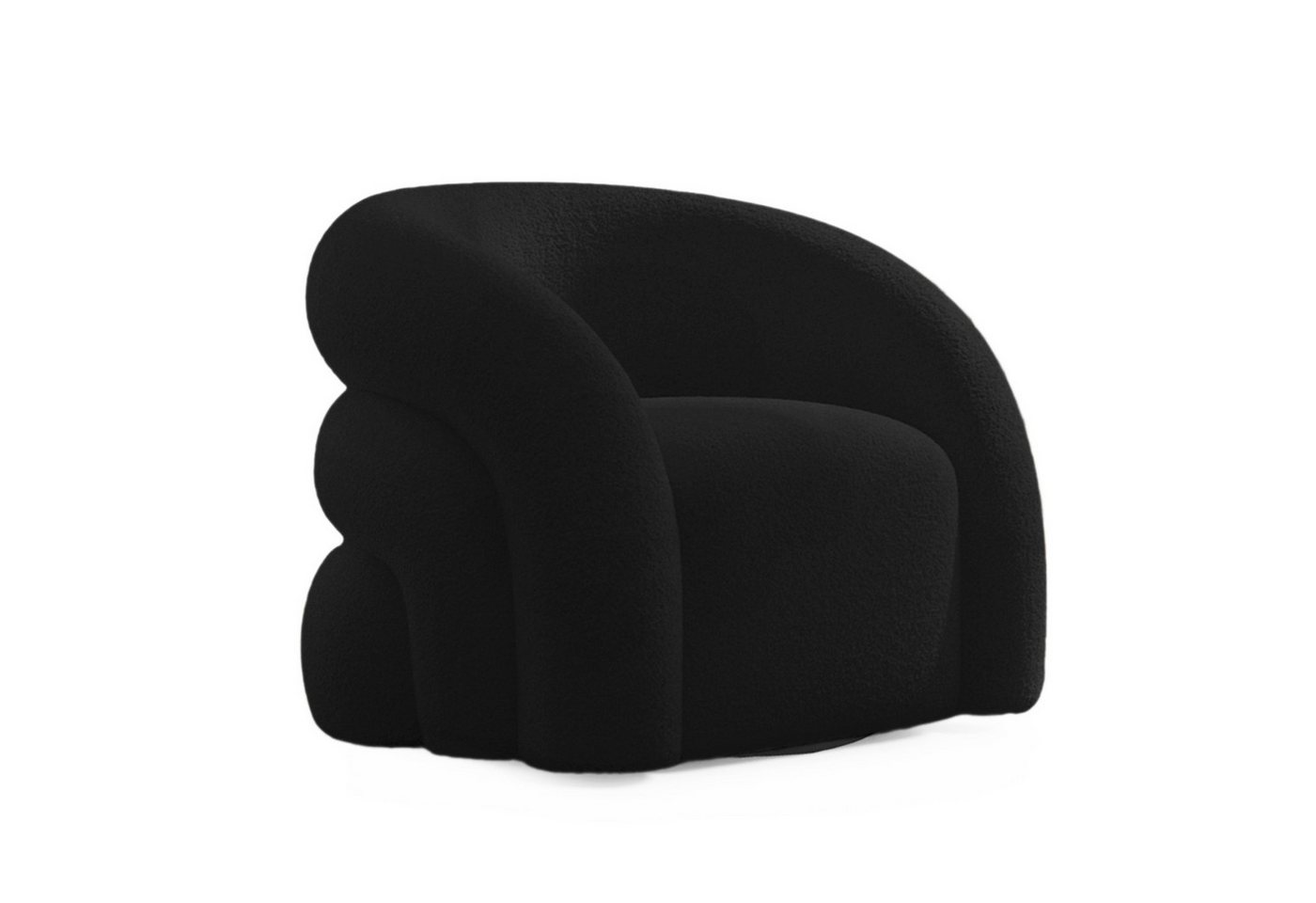 SEYNAR Drehsessel Moderner Boucle-Gewebe Polstersessel, Lesesessel, 360° Drehbar (1-St), Breit Gepolstert mit Flauschigem Sherpa-Armlehn von SEYNAR