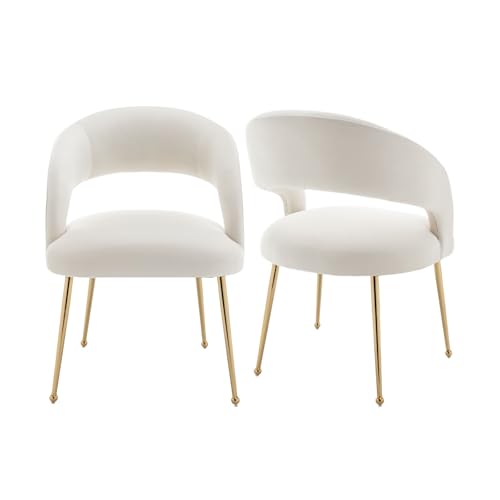 Einkaufstühlen, moderne wohnzimmer - stühle, samt sitzbank mit goldbeinen und ein halbes dutzend mit samt akzent arbeitender stühle im empfangsraum, im schlafzimmer und in einem bibliothek(Beige) von SEYNAR