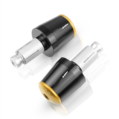 Motorrad Lenkerenden 7/8 "22mm Für Suzuki DL650 DL1000 V-Strom DL 650 1000 VSTROM 2004-2010 2005 Motorrad Hand Bar End Handle Grips End Hand Cap(Gold) von SEYXF