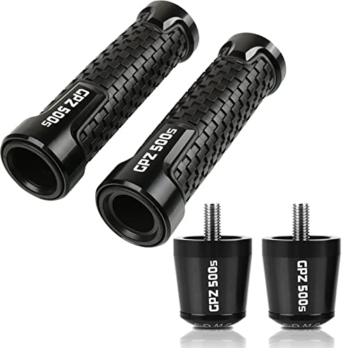 Motorrad Lenkerenden Für Kawasaki GPZ500S EX500R Für Ninja GPZ 500S GPZ500 S EX500 EX 500 R 1990-2009 Motorrad 7/8 "22mm Lenkergriffe Lenkerenden(Nero) von SEYXF