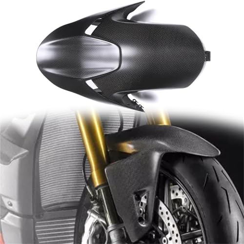 SEYXF Motorrad-Karosserieschutz Für Ducati Panigale V4 V4S 2018–2024 2023 2022 2021 Motorradzubehör Schutzblech Verkleidung Kotflügel Carbon Vorderradkotflügel Radschutzabdeckung(Black-Matte) von SEYXF