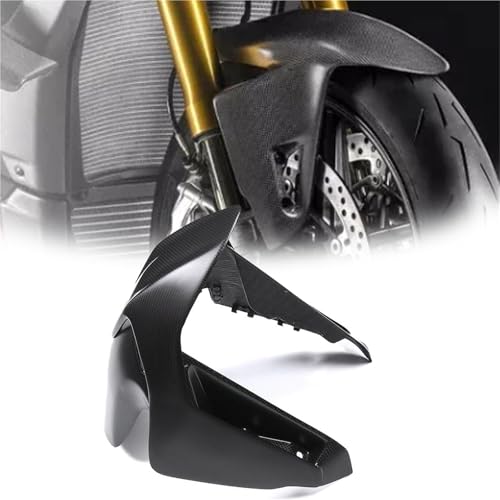 SEYXF Motorrad-Karosserieschutz Motorradschutz Verkleidungsabdeckung Kotflügel Carbonfaser Vorderradkotflügel Radspritzschutz Schutzabdeckung Zubehör Für Ducati Panigale V4R 2018-2024(Black-Matte) von SEYXF